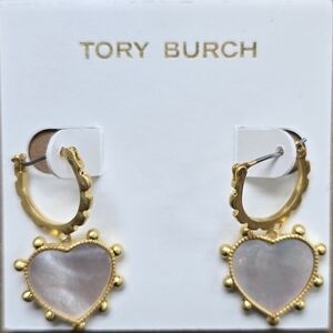 Tory Burch Heart Charm Earrings